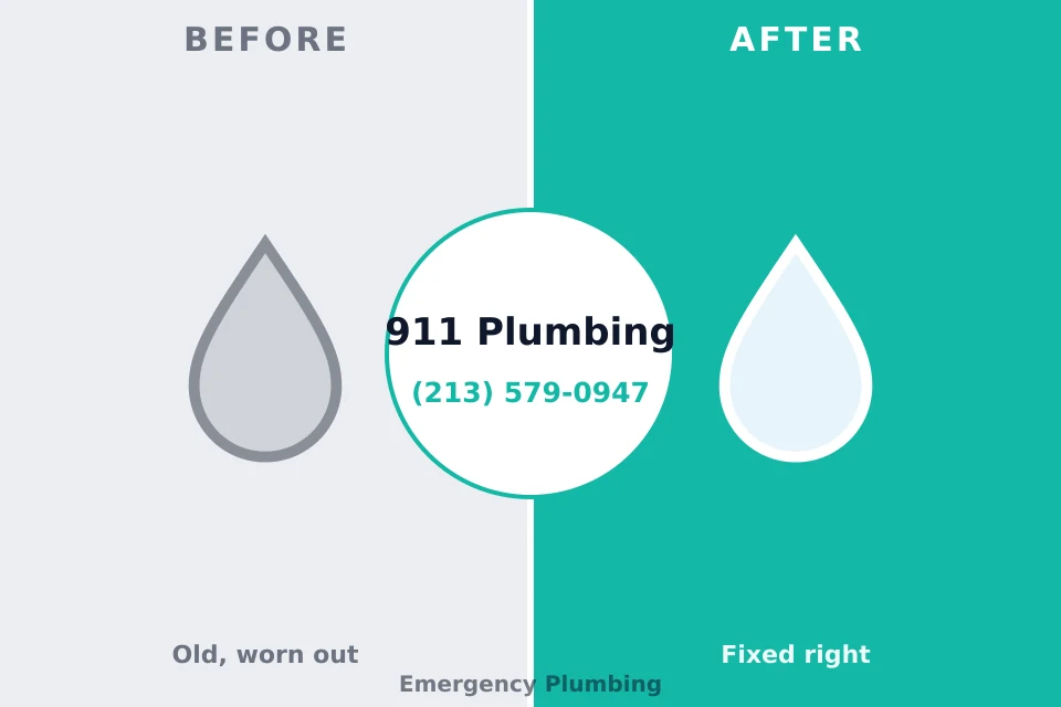 Before and after: plumbing repair Moyie Springs, ID
